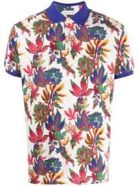 floral-print polo shirt at Farfetch